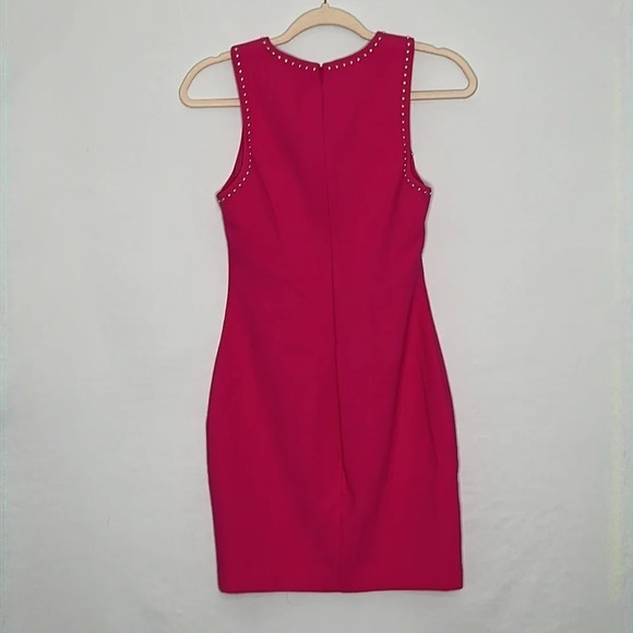 Likely Studded Sleeveless Manhattan Dress in Fuchsia - NEW - Size 2 - Picture 4 of 8